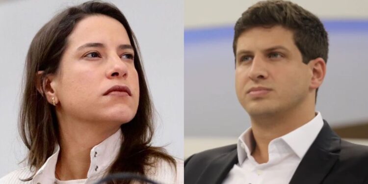 A governadora Raquel Lyra (PSD) e o prefeito João Campos (PSB)