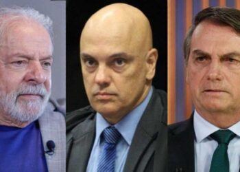 O presidente Lula, o vice-presidente do STF e o ex-presidente Jair Bolsonaro.