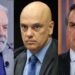 O presidente Lula, o vice-presidente do STF e o ex-presidente Jair Bolsonaro.