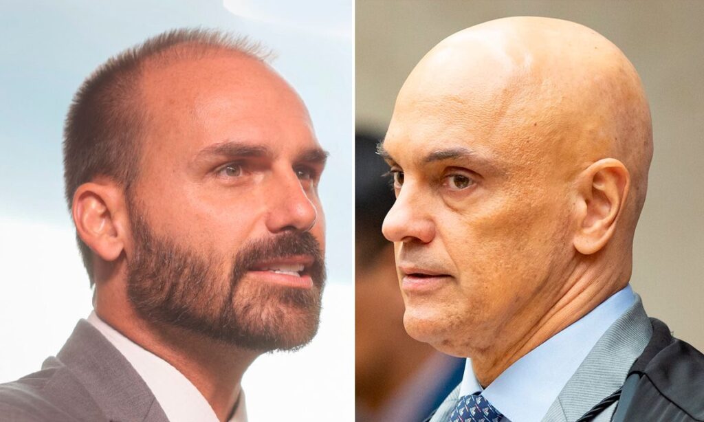 Eduardo diz que Moraes quer matar Bolsonaro para não ter nome da família à Presidência em 2026