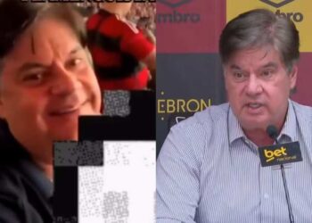 Ademar Rigueira é flagrado na torcida do Flamengo e gera polêmica