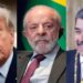 Os presidentes Donald Trump, Lula e Nicolás Maduro
