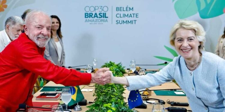 Presidente Lula e a presidente da UE Ursula von der Leyen