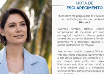 Michelle Bolsonaro rebate críticas dos filhos de Jair Bolsonaro