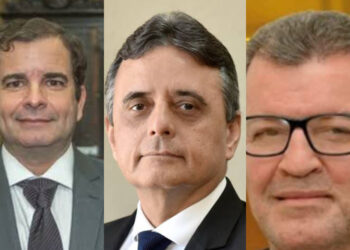 Os desembargadores Eduardo Guilliod, Demócrito Reinaldo e Laiete Jatobá
