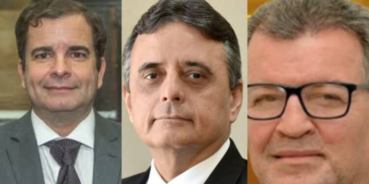 Os desembargadores Eduardo Guilliod, Demócrito Reinaldo e Laiete Jatobá