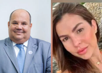 O secretário de Saúde de Alagoas, Gustavo Pontes e Andreia Araújo