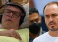 Carlos compartilha vídeo de Bolsonaro com soluço enquanto dorme - (crédito: Reprodução/Redes sociais )