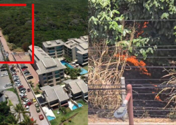 O local fica por trás do luxuoso Condomínio Ekora