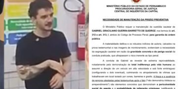 O estudante Gabriel Graciliano foi denunciado pelo MPPE ao Tribunal de Júri