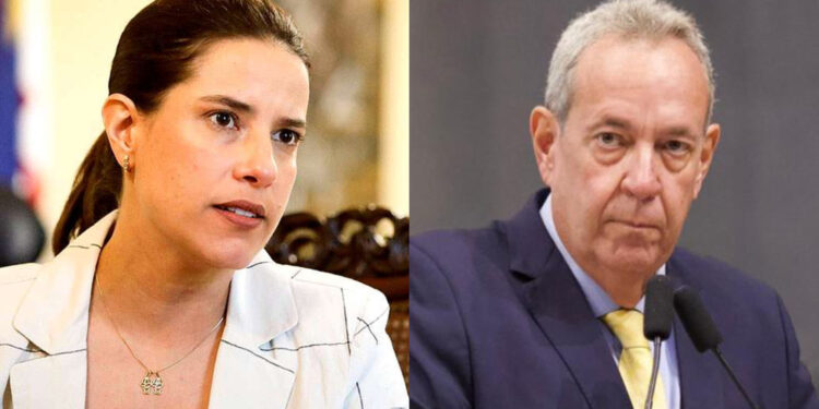 Governadora Raquel Lyra (PSD) e presidente da Alepe Álvaro Porto (PSDB)