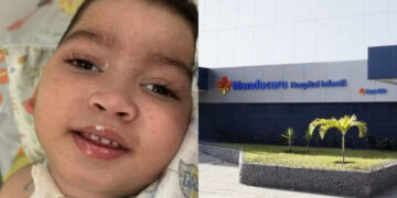 Miguel veio a óbito no Hospital Infantil Mandacaru, da rede Hapvida