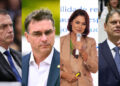 Jair Bolsonaro (PL); Flávio Bolsonaro (PL); Michelle Bolsonaro (PL); Tarcísio de Freitas (Republicanos)