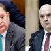 Deputado Sóstenes Cavalcante e o Ministro Alexandre de Moraes (esq. p/ dir.)