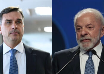 Senador Flávio Bolsonaro (PL-RJ) é o Presidente Lula (PT)