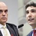 Alexandre de Moraes e presidente do Banco Central Gabriel Galípolo (esq. p/ dir.)