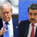 O presidente dos EUA, Donald Trump e da Venezuela, Nicolás Maduro