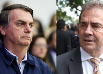 Jair Bolsonaro (PL) e Paulinho da Força (Solidariedade-SP) (esq. p/ dir.)