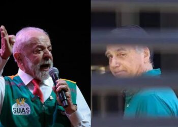 O presidente Lula e o ex-presidente Bolsonaro