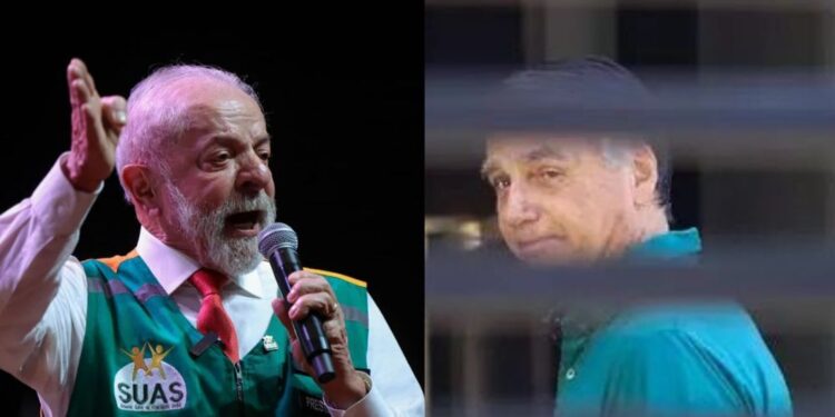O presidente Lula e o ex-presidente Bolsonaro