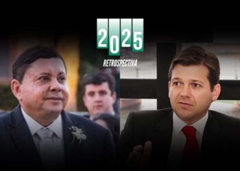 O empresário Sebastião Figueiroa (esq.) e o ex-prefeito Geraldo Júlio