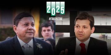 O empresário Sebastião Figueiroa (esq.) e o ex-prefeito Geraldo Júlio