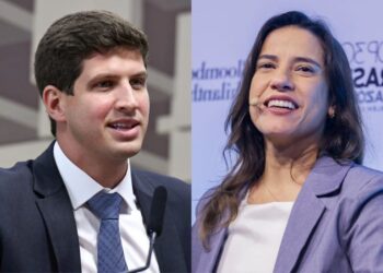 O prefeito João Campos (PSB) e a governadora Raquel Lyra (PSD)