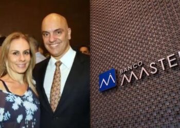 Viviane Barci de Moraes e o ministro Alexandre de Moraes,