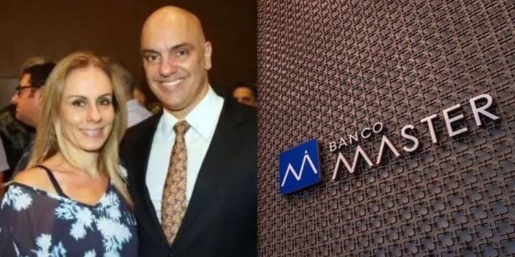 Viviane Barci de Moraes e o ministro Alexandre de Moraes,