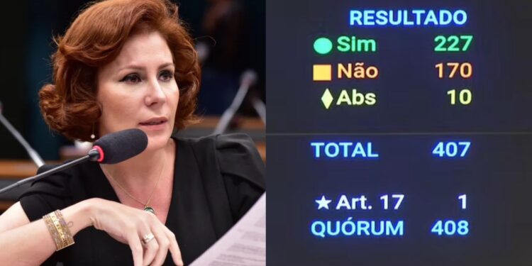 Por 30 votos a deputada Carla Zambelli não perdeu o mandato