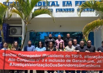 Servidores reivindica adicional de salário com reconhecimento da Subseção