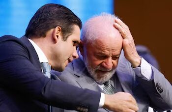 O presidente da Câmara, Hugo Motta e o presidente Lula