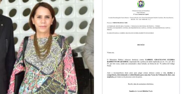 A juíza Sandra de Arruda encaminhou o processo à Vara do Tribunal do Júri
