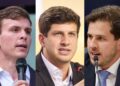 O ex-prefeito de Petrolina Miguel, o prefeito de Recife João Campos e o deputado federal Pedro Campos (PSB)