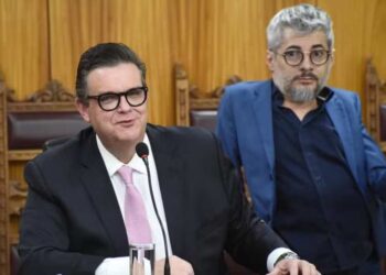 O ministro da Previdência Social, Wolney Queiroz, e o agora ex-secretário-executivo da pasta, Adroaldo Portal