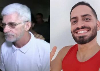 O policial penal Claudomerisson Nascimento e o professor de ginástica Marlon de Melo