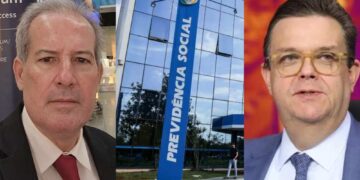 O dono da Provider João Luiz Dias Perez e o ministro da Previdência Social Wolney Queiroz