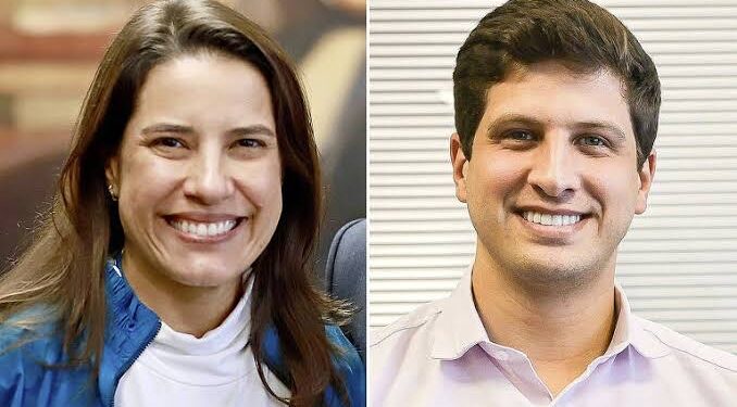 A Governadora Raquel Lyra (PSD), e o prefeito João Campos (PSB)