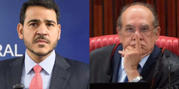 Jorge Messias e Gilmar Mendes