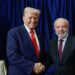 Donald Trump e Presidente Lula (PT) (esq. p/ dir.)