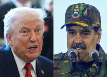 O presidente dos EUA Donald Trump e o da Venezuela, Nicolás Maduro