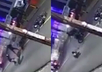 Durante a ação, ele foi derrubado no chão e baleado