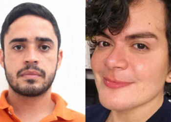 Túlio André Coelho Silva (esq.), agressor de Anderson Juliano de Lima