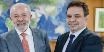 Presidente Lula (PT) e Wellington César (esq. p/ dir.)