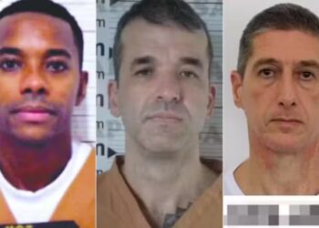 Da esquerda para direita: Robinho, Thiago Brennand e Ronnie Lessa