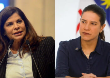 Socorro Pimentel, líder do Governo e a Governadora Raquel Lyra (esq. p/ dir.)