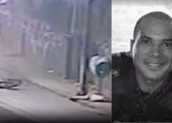 O PM Jefferson Gomes vítima do acidente