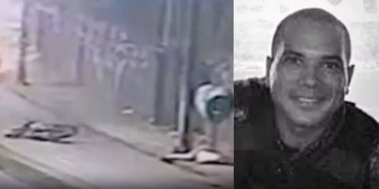 O PM Jefferson Gomes vítima do acidente