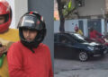 Nas imagens, é possível ver a abordagem rápida e violenta