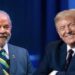 Presidente Lula (PT) e Donald Trump (esq. p/ dir.)